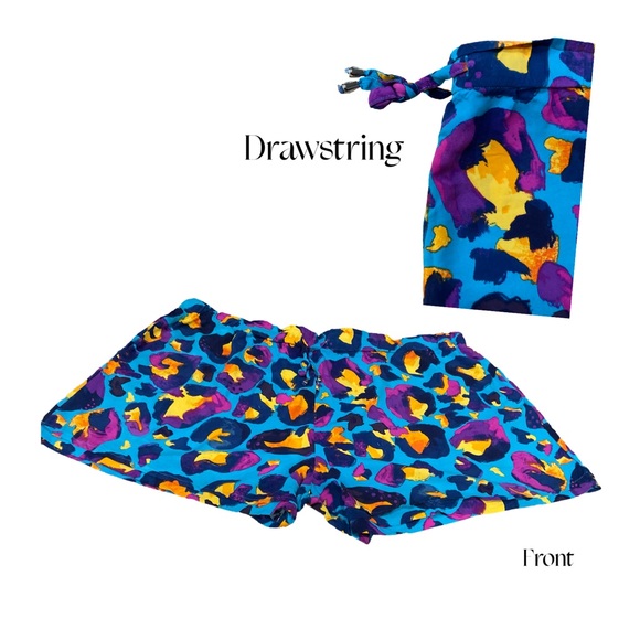Proud Poppy Plus Size 20 Animal Print Drawstring Shorts EUC Colorful Bold - Picture 4 of 8